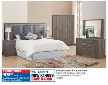 Total - 2-Piece Sophia Bedroom Suite