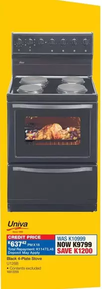Univa - 4-Plate Stove