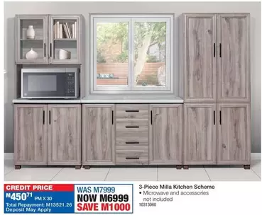 Total - 3-Piece Milla Kitchen Scheme