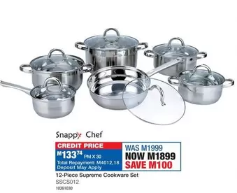 Chef - 12-Piece Supreme Cookware Set