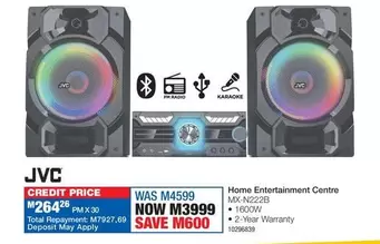 JVC - Home Entertainment Centre MX-N222B