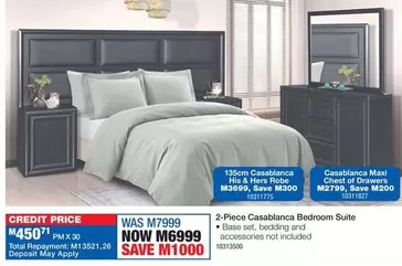 Total - Casablanca Bedroom Suite