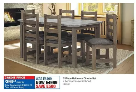 Total - 7-Piece Baltimore Dinette Set