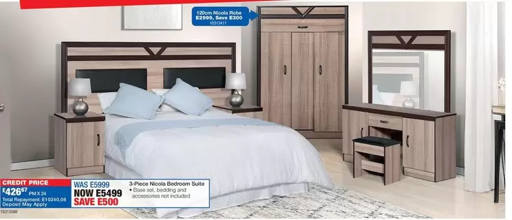 Total - 3-Piece Bedroom Suite