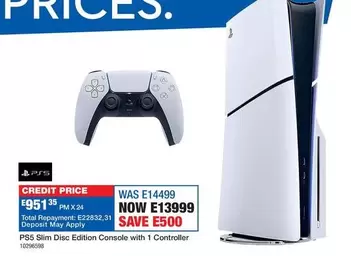 Total - PS5 Slim Disc Edition Console with 1 Controller