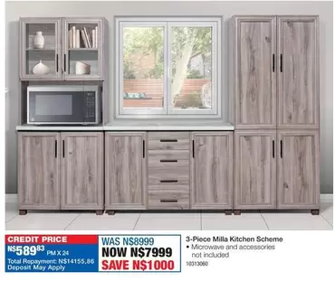 Total - 3-Piece Milla Kitchen Scheme