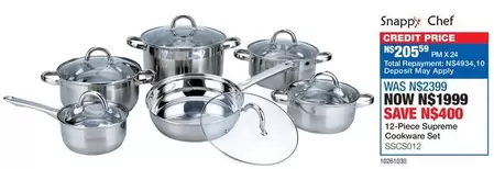 Chef - 12-Piece Supreme Cookware Set