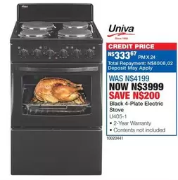Univa - 4-Plate Electric Stove U405-1