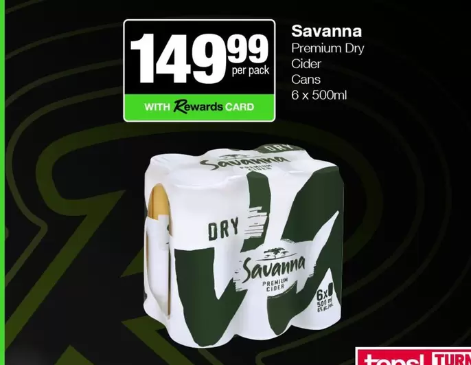 Savanna - Premium Dry Cider Cans