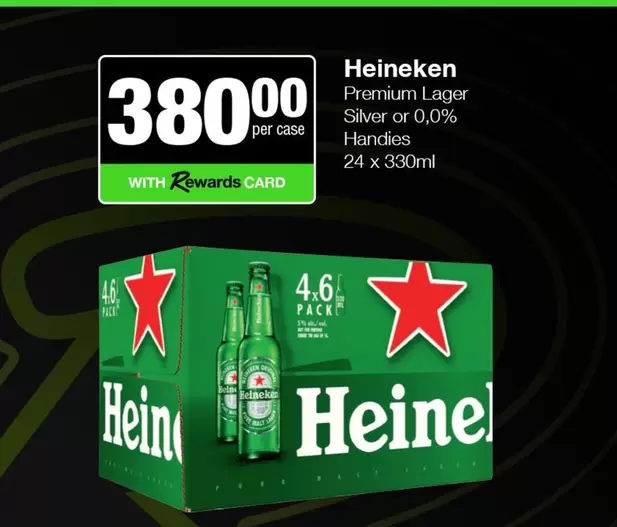 Heineken - Premium Lager Silver or 0,0% Handies