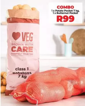 Potato Pocket & Butternut Pocket