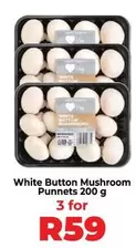 White Button Mushroom Punnet