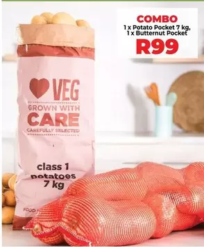 Potato Pocket 7 kg, Butternut Pocket