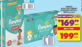 Pampers - ULTRA SKIN COMFORT DISPOSABLE NAPPIES/PANTS