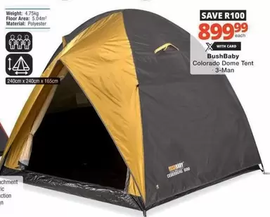 Colorado Dome Tent - 3-Man