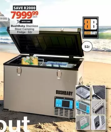 BushBaby Stainless Steel Camping Fridge