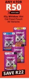 Whiskas - 85g Wet Cat Food Pouch