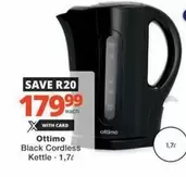 Ottimo - Black Cordless Kettle