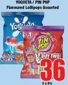 Yogueta - Flavoured Lollipops Assorted