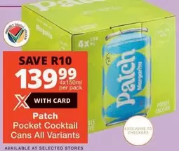 Checkers - Pocket Cocktail Cans