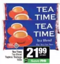 Tea Blend Tagless Teabags
