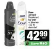 Dove - Aerosol Deodorant