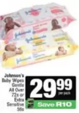 Johnson's - Baby Wipes Gentle All Over