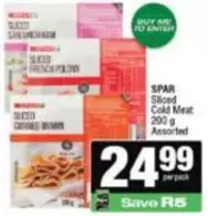 Spar - Sliced Cold Meat