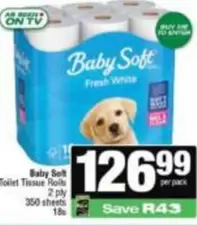 Baby Soft - Toilet Tissue Rolls