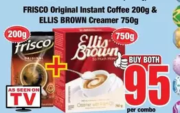 Frisco - FRISCO Original Instant Coffee & ELLIS BROWN Creamer