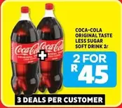 Coca cola - ORIGINAL TASTE LESS SUGAR SOFT DRINK