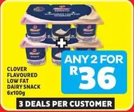 Clover - FLAVOURED LOW FAT DAIRY SNACK