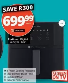 Platinum - Digital Airfryer