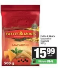 FATTI'S & MONIS - Macaroni or Spaghetti
