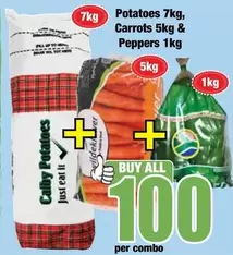 Potatoes, Carrots & Peppers