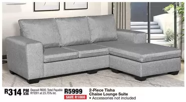 2-Piece Tisha Chaise Lounge Suite