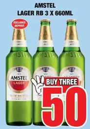 Amstel - LAGER RB 3 X 660ML