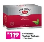 FIVE ROSES - Tagless Teabags