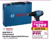 Bosch - GSB 183-LI Professional Cordless Impact Drill/Drivers
