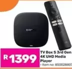 Xiaomi - TV Box S 3rd Gen 4K UHD Media Player