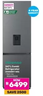 Hisense - 347 L Combi Refrigerator (H450BIT-WD)