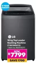 LG - 18 kg Top Loader Washing Machine (T18V1NDHT2)