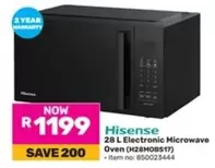 Hisense - 28 L Electronic Microwave Oven (H28MOBS17)