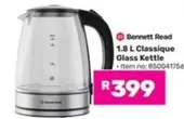1.8 L Classique Glass Kettle