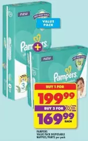 Pampers - Value Pack Disposable Nappies/Pants