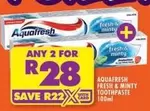 Aquafresh - Fresh & Minty Toothpaste