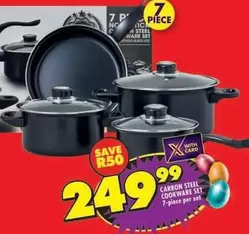 CARBON STEEL COOKWARE SET 7-PIECE