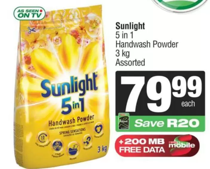 Sunlight - 5 in 1 Handwash Powder