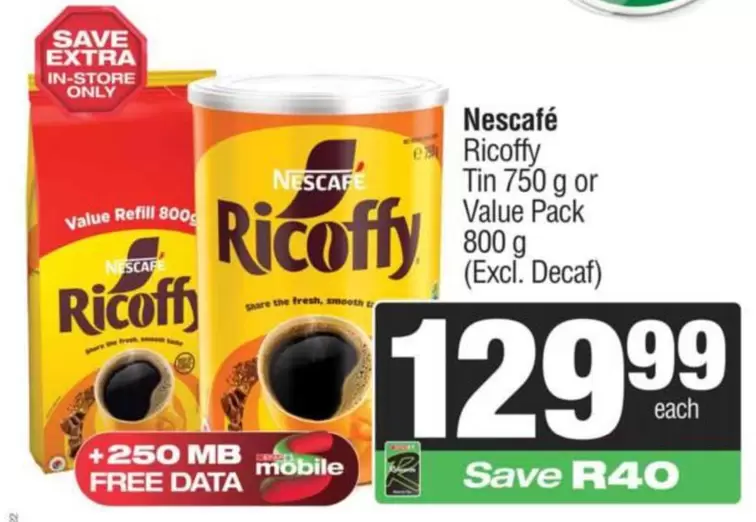 Nescafé - Ricoffy Tin