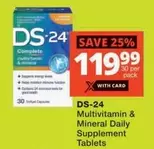 Daily - DS-24 Complete Multivitamin & Mineral  Supplement Tablets